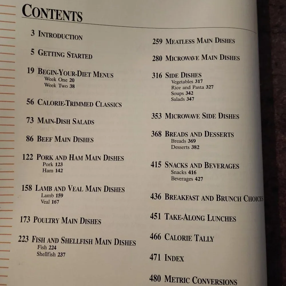 Better Homes and Gardens Dieter's Cookbook Hardcover